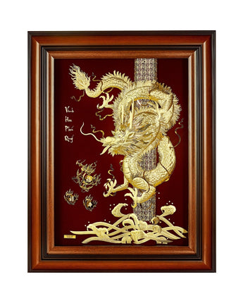 MGS-0022-01 The Powerful And Imperial Dragon in Frame 60 x 77 cm