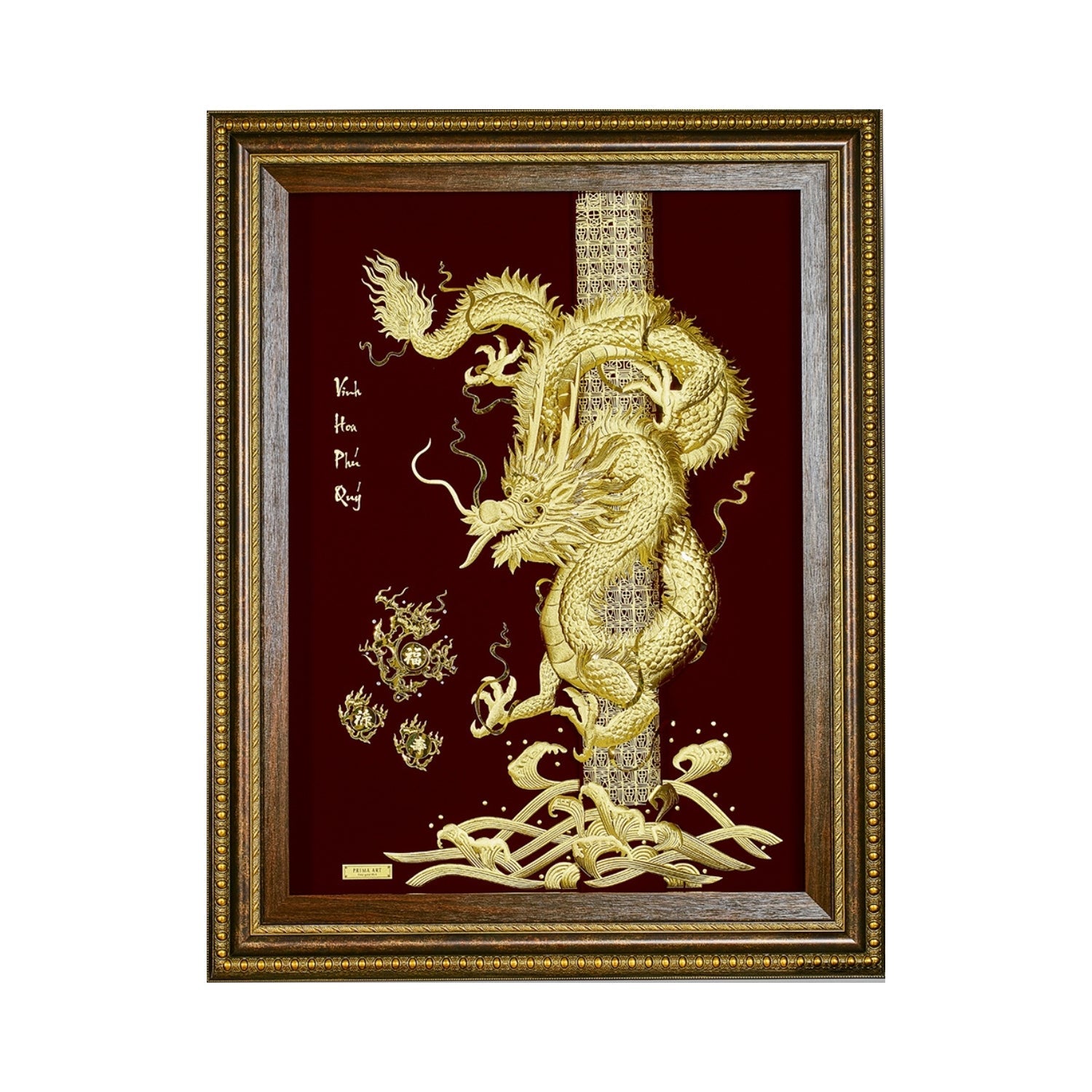 MGS-0023-01 The Powerful And Imperial Dragon in Frame 100 x 125 cm
