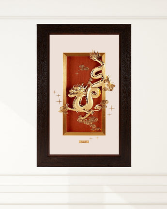 MGS-0051-01 NOBLE Original, The Flying Dragon in Frame 35 x 55 cm