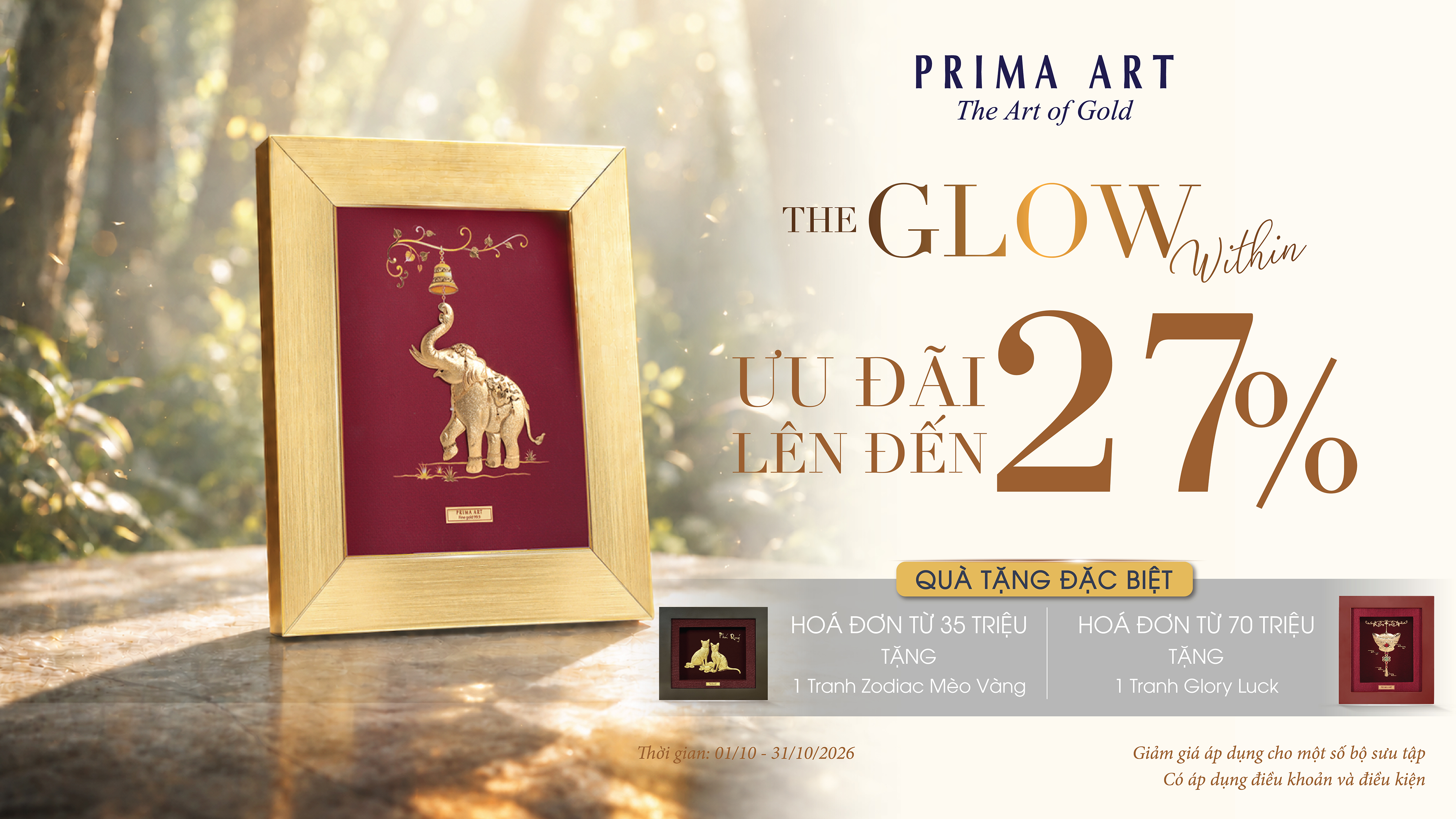 Prima Art Vietnam | Handcrafted 24K Gold-Coated Art | Feng Shui
